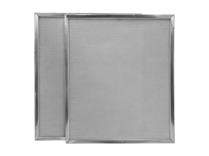This replacement filter kit features 2 washable, synthetic air filters with a MERV8 rating. The filters will collect up to 90% of particles as small as 3 microns in size such as mold spores, pollen, cement dust, carpet fibers, debris, lint, and insects. Suitable for ATMO 150CFM Fresh Air Appliances.